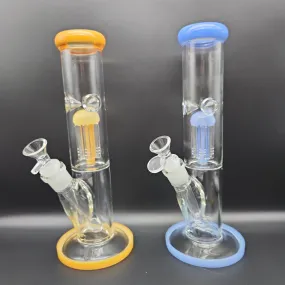 11 Classic Straight Tube Water Pipe w/ Tree Perc