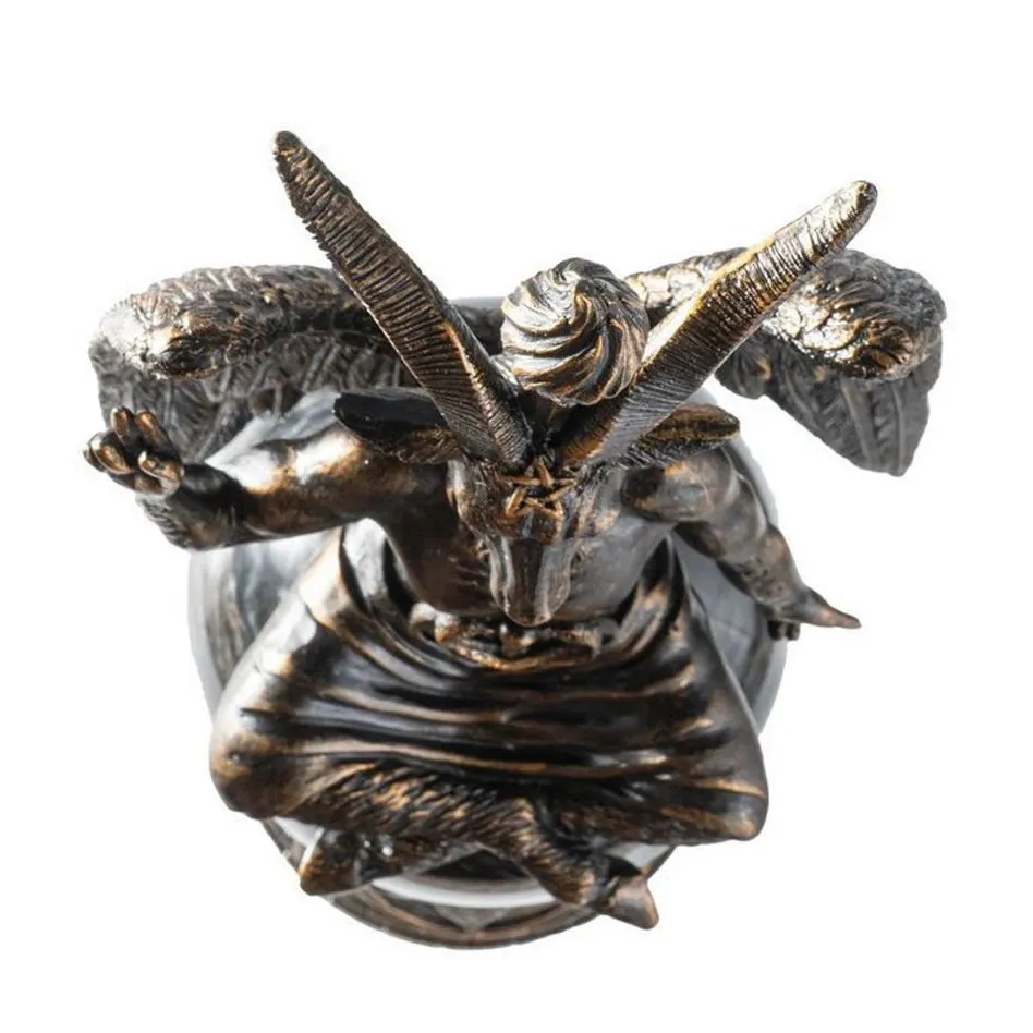 12" Baphomet Storm Ball Statue