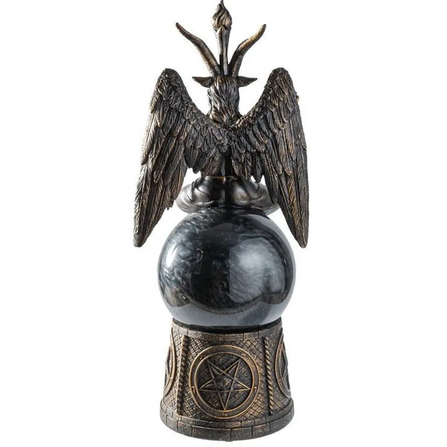 12" Baphomet Storm Ball Statue