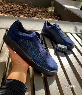 228  Lufiano Slip On :Blue