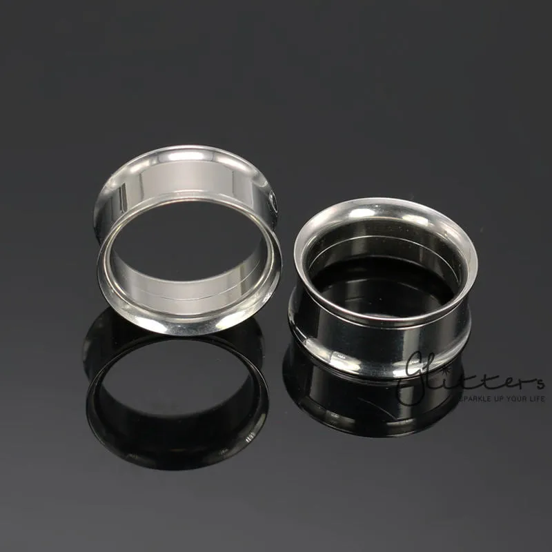 316L Surgical Steel Double Flared Screw-Fit Tunnels