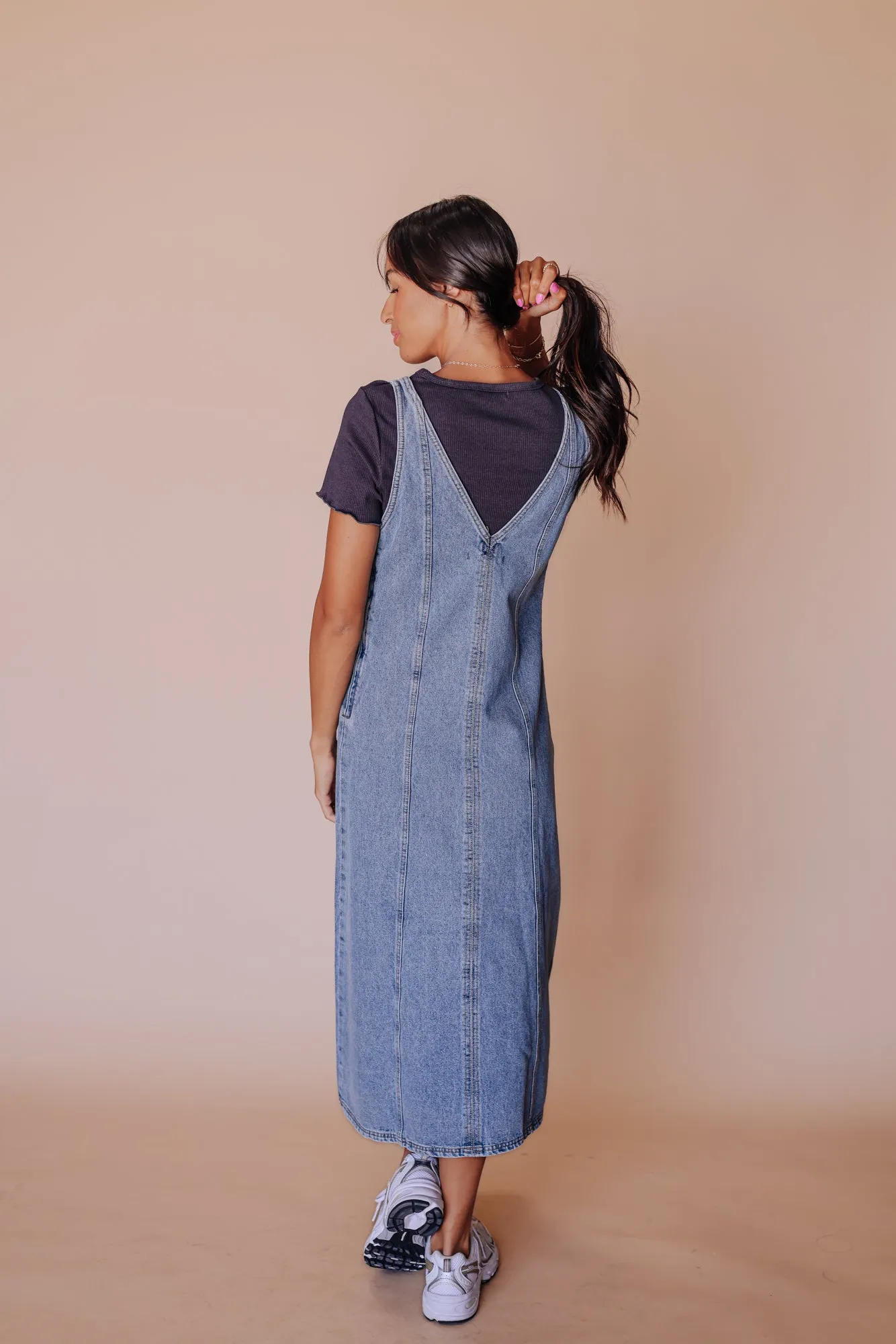 90’s Babe Denim Overall Dress