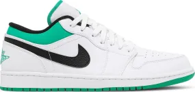 Air Jordan 1 Low "WHITE LUCKY GREEN BLACK"