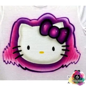 Airbrush Hello Kitty Shirt Design