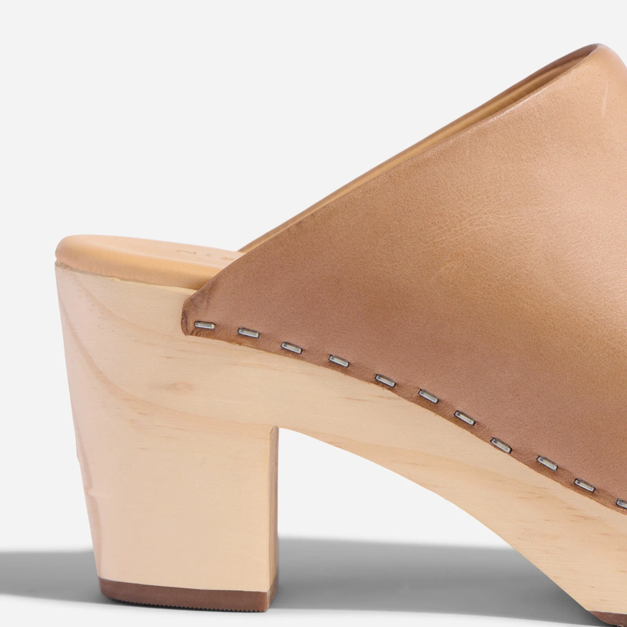 All-Day Heeled Clog Almond