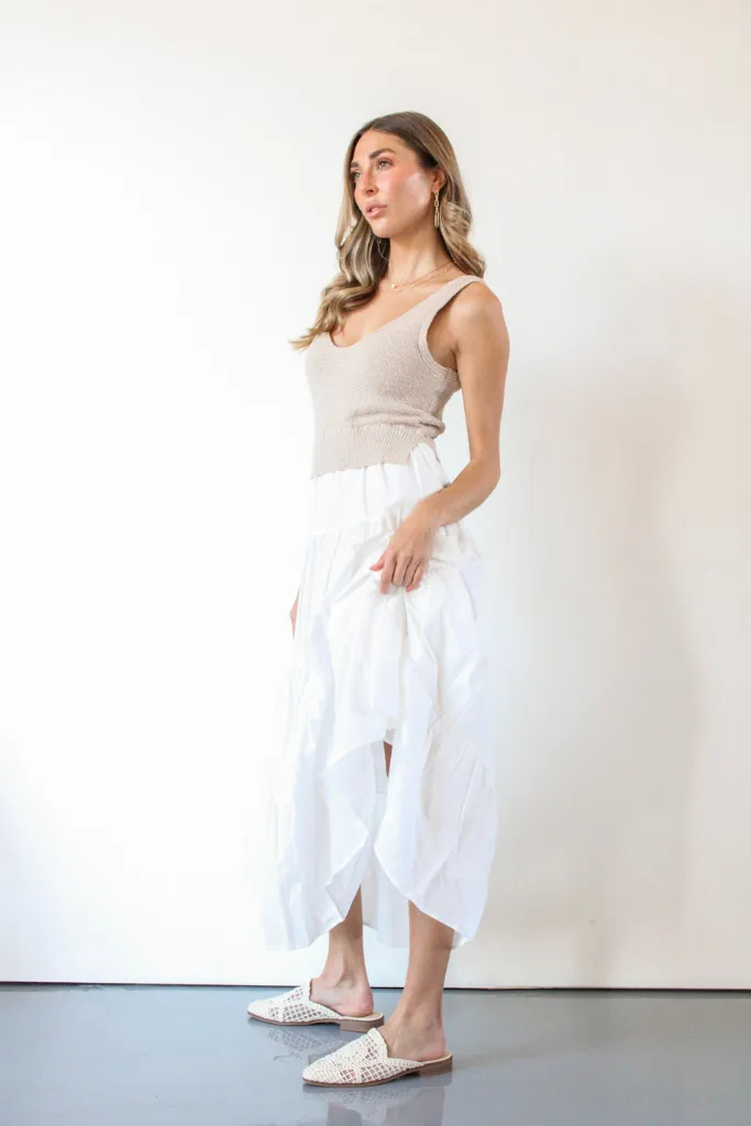 Aries Maxi Dress in White