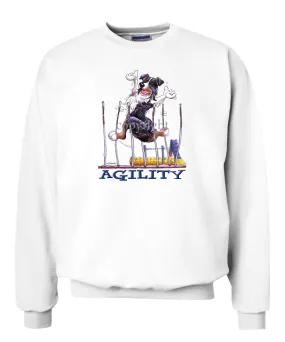 Australian Shepherd  Black Tri - Agility Weave II - Sweatshirt