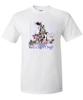 Australian Shepherd  Blue Merle - Who's A Happy Dog - T-Shirt