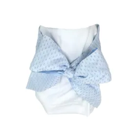 Beaufort Bonnet Bow Swaddle, Buckhead Blue Dallas Dot