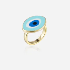 BWC Blue Evil Eye Ring