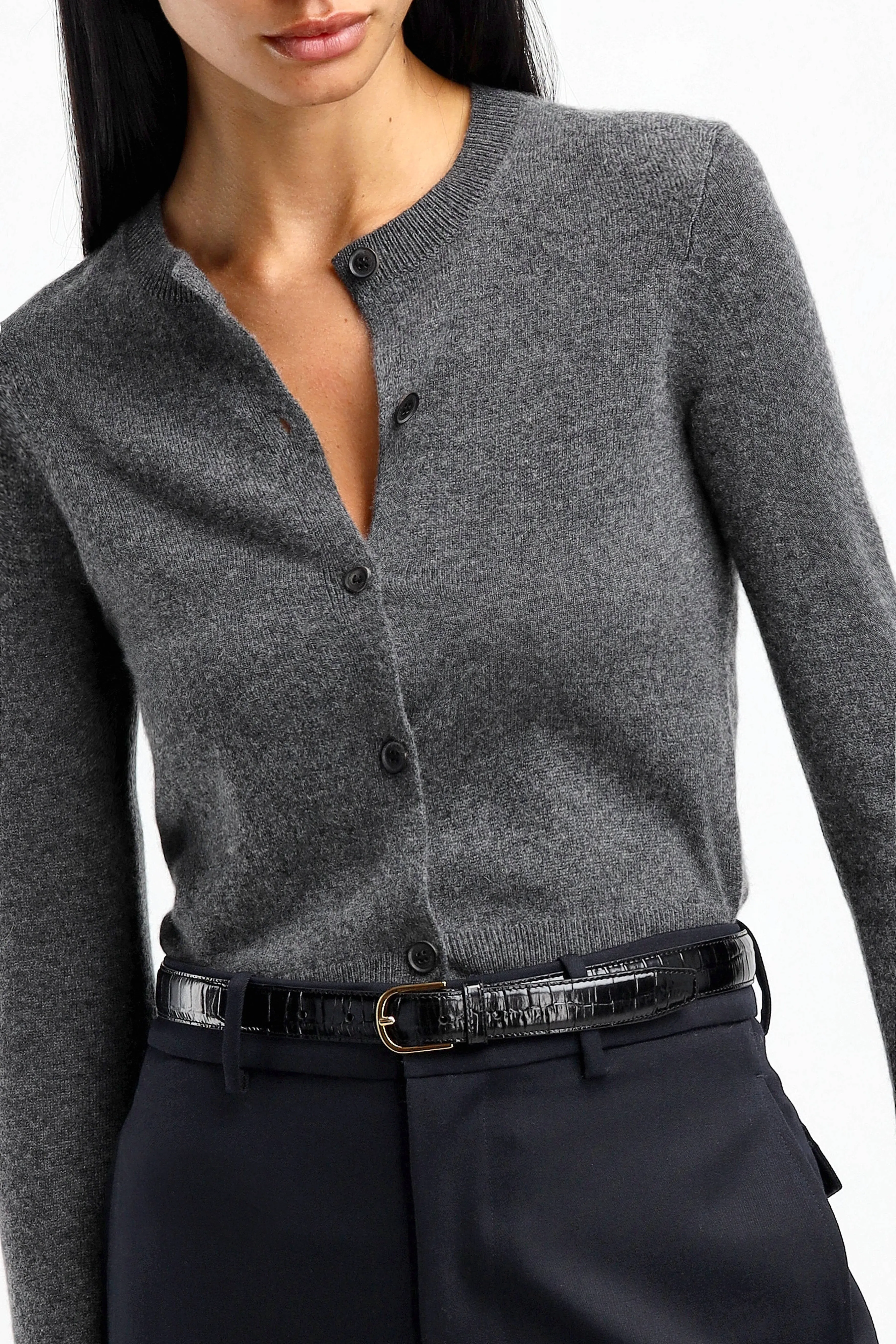 Cardigan March in Charcoal