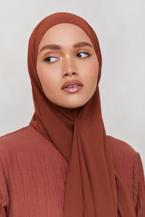 Chiffon LITE Hijab - Brown Out