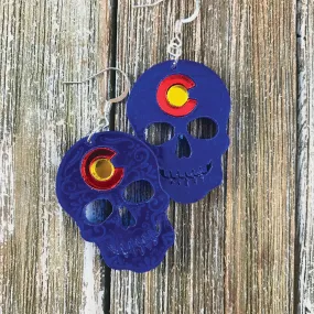 Colorado Skull Earrings