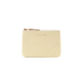 Comme Des Garcon Wallet: Classic Leather Line Coin Purse in White