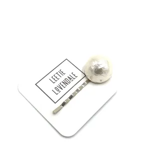 Cotton Pearl Hairpin