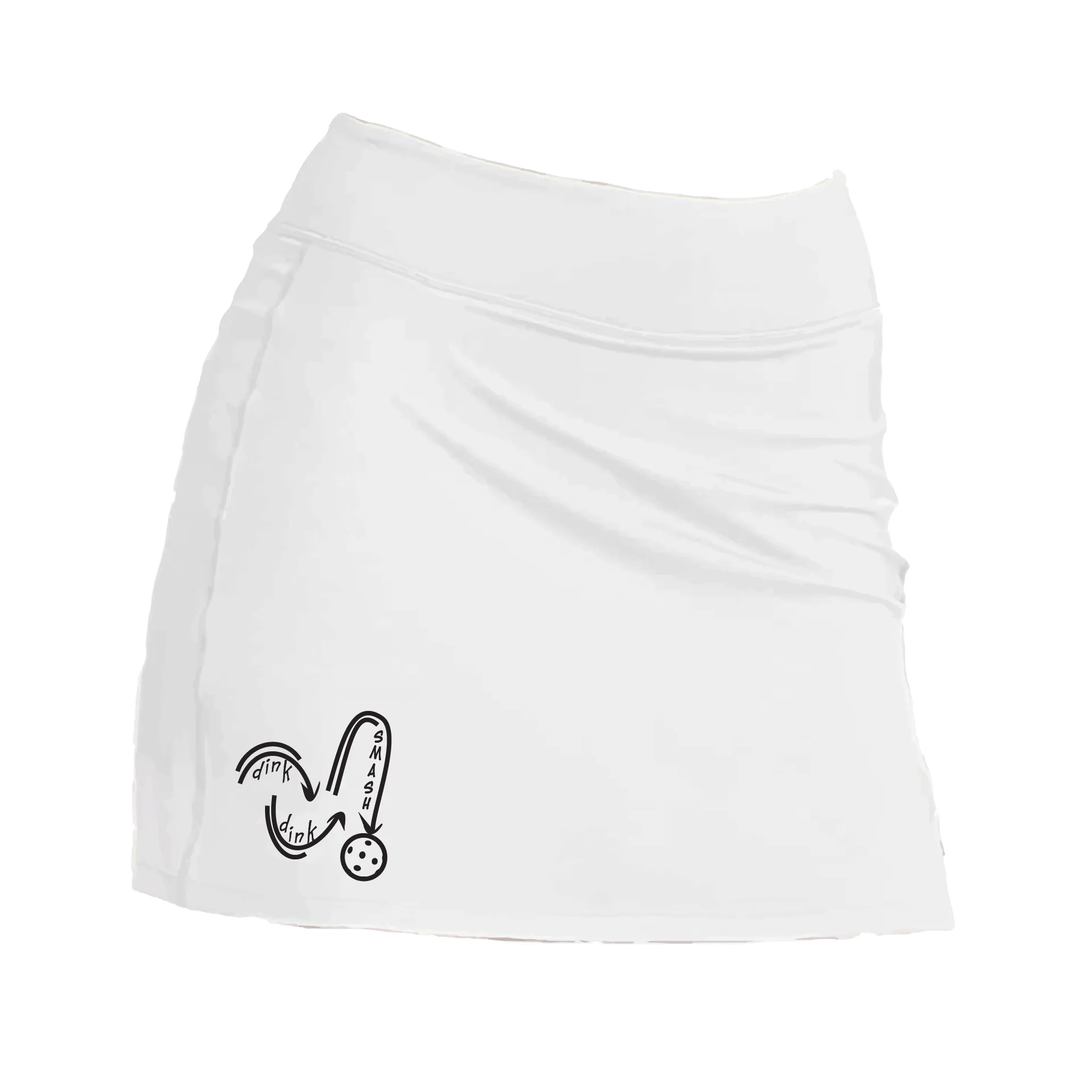 Dink Dink Smash (Black) | Women's Pickleball Skort