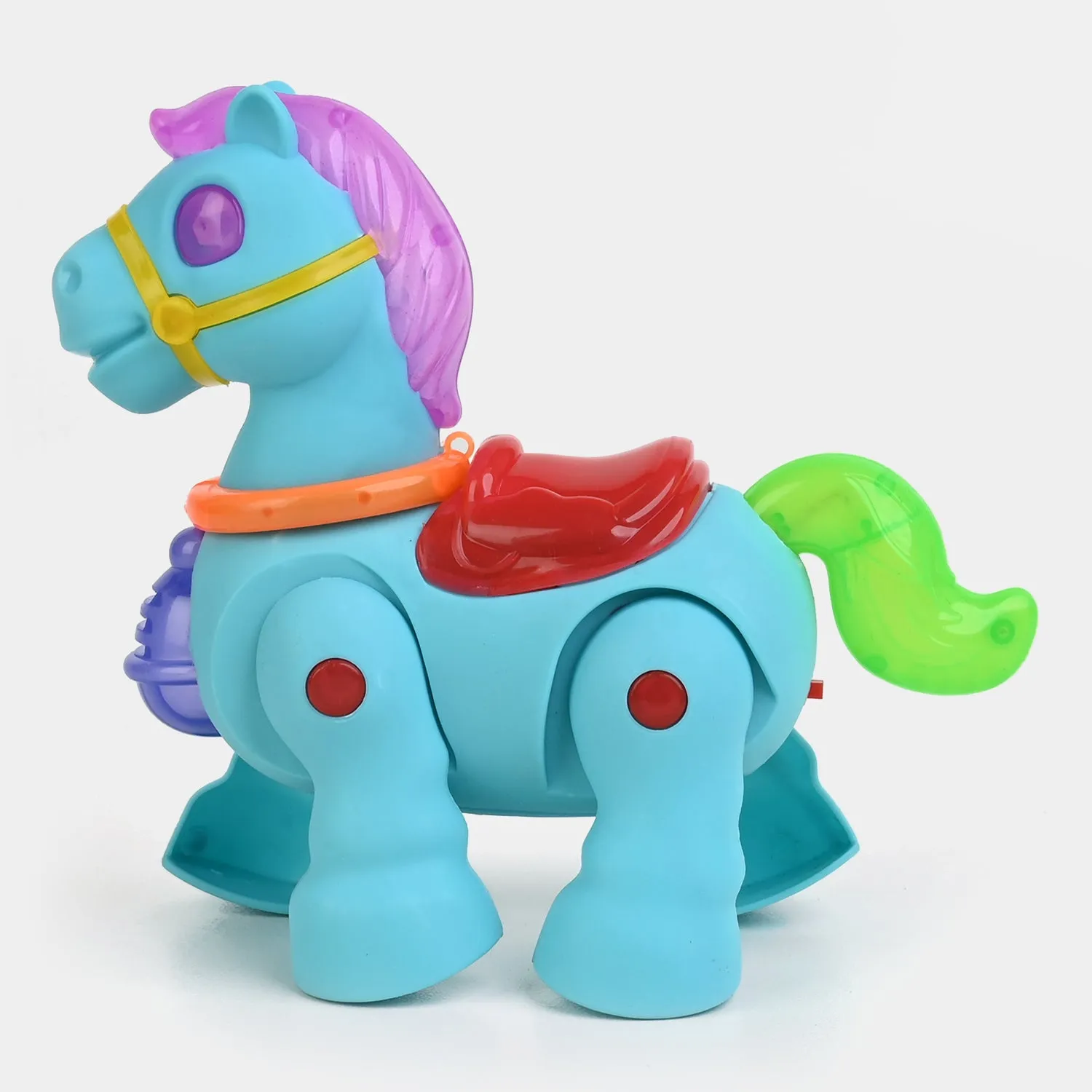 Electric Light & Music Walking Robot Along Horse Toy