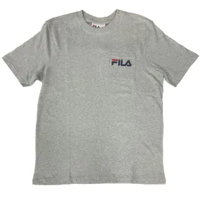 FILA Curtis Short Sleeve Chest Pocket T-Shirt - Heather Grey