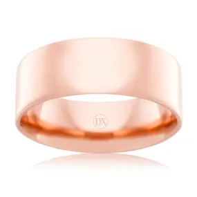 Flat Round 8mm - 9ct Rose Gold