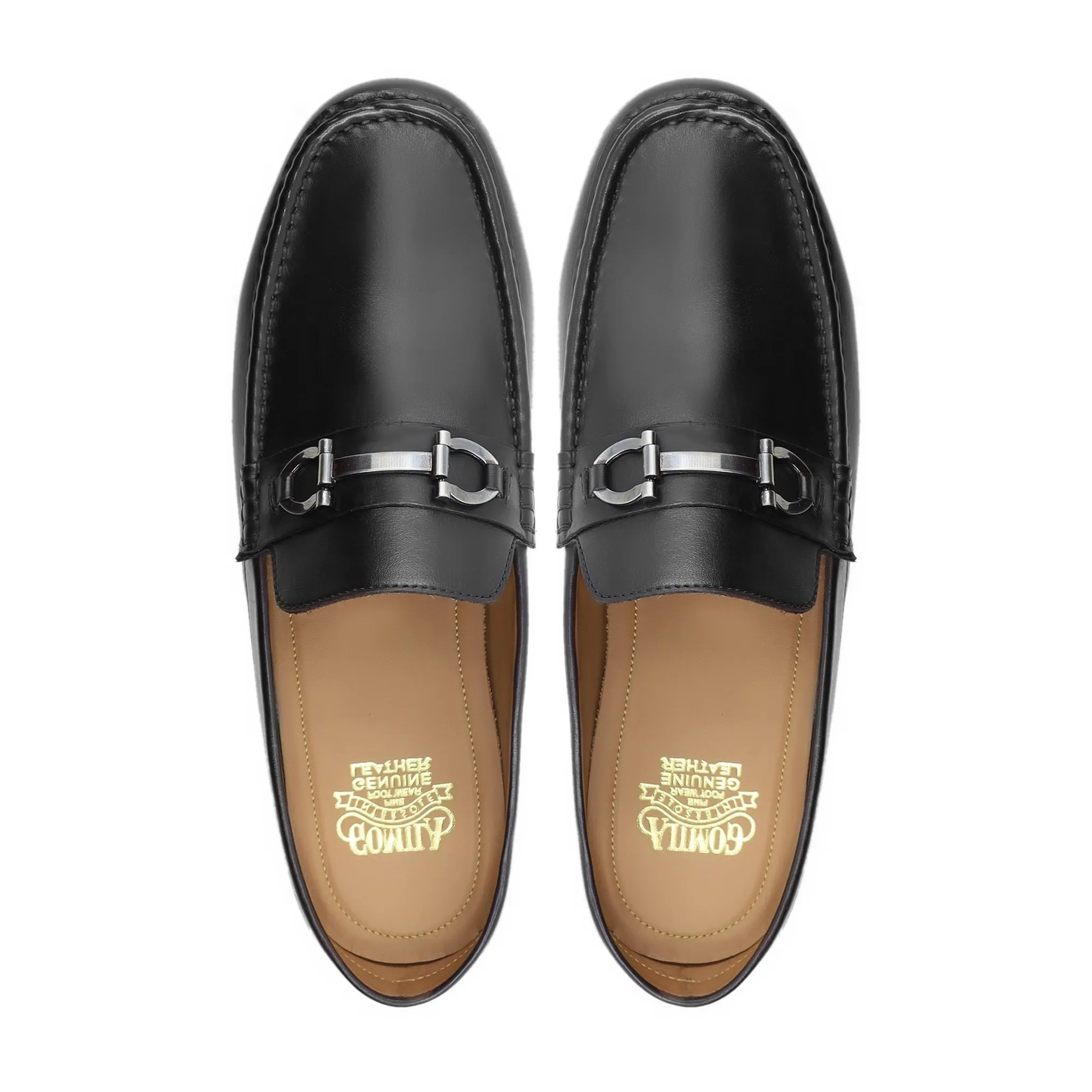 Fluorite - Men's Black Calf Leather Slipper