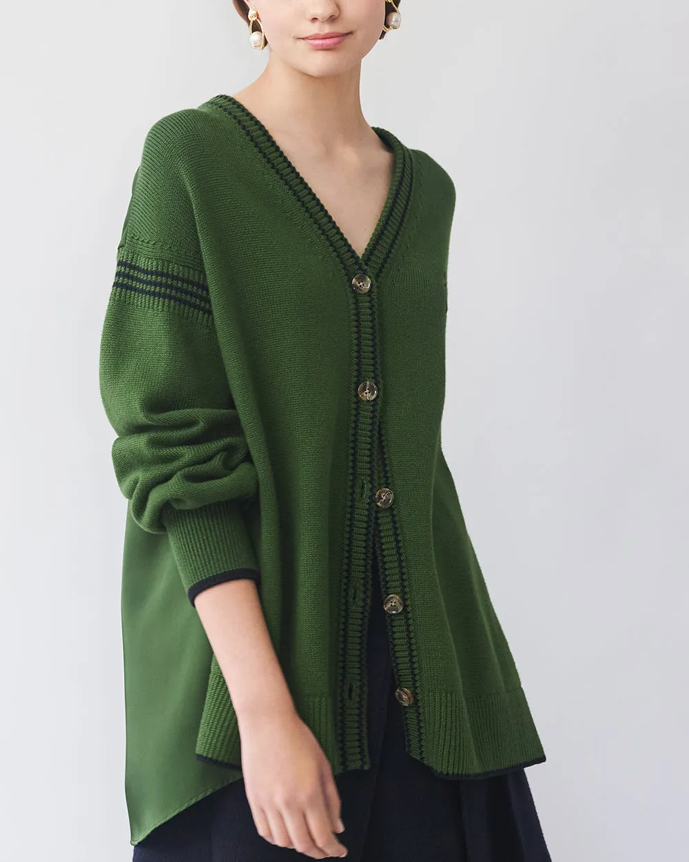 Forest Green College Cardigan