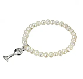 Freshwater Pearl Stretch Bracelet - Communion