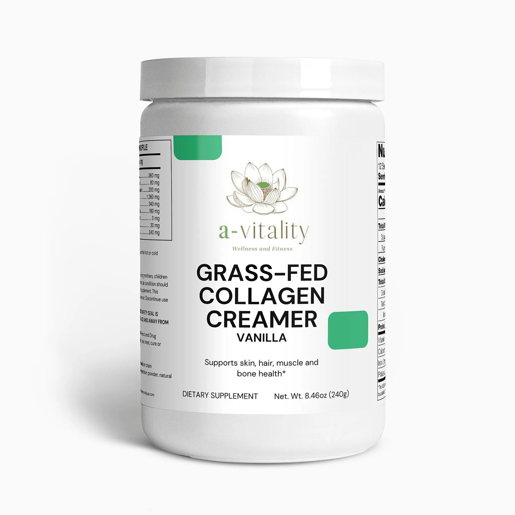 Grass-Fed Collagen Creamer (Vanilla)