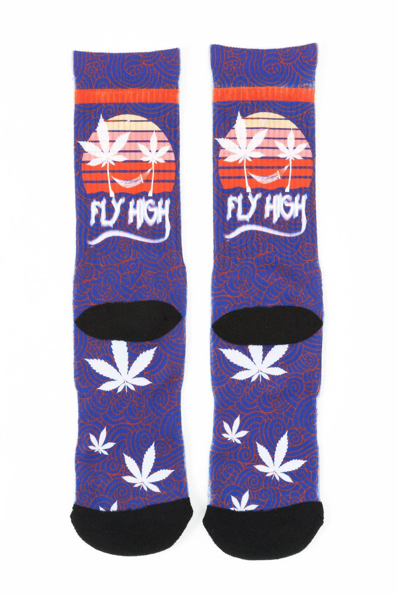 Guys Fly High Print Socks