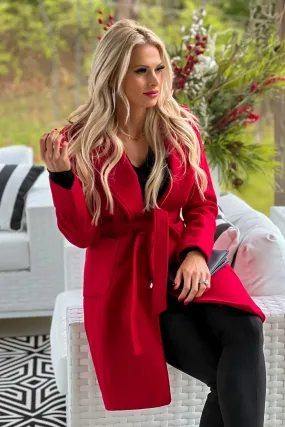 Holiday Travels Coat : Red