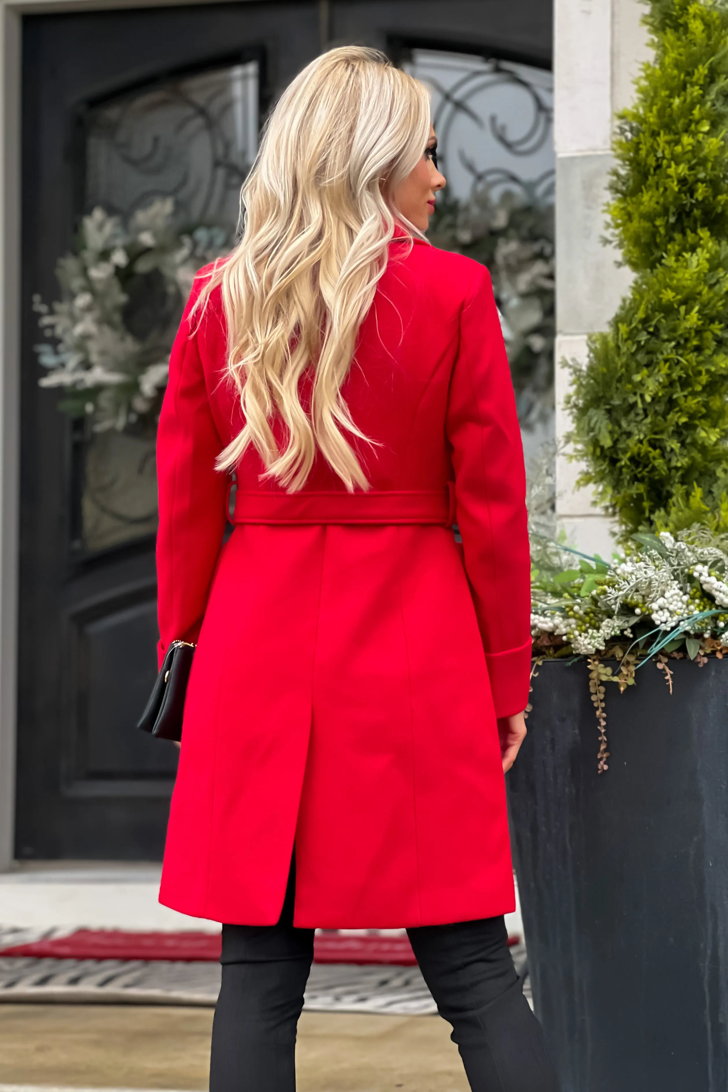 Holiday Travels Coat : Red