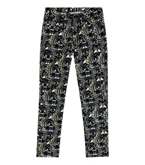 Kenzo 'Eye' Motif Paisley Print Cotton Trousers. Size 31US