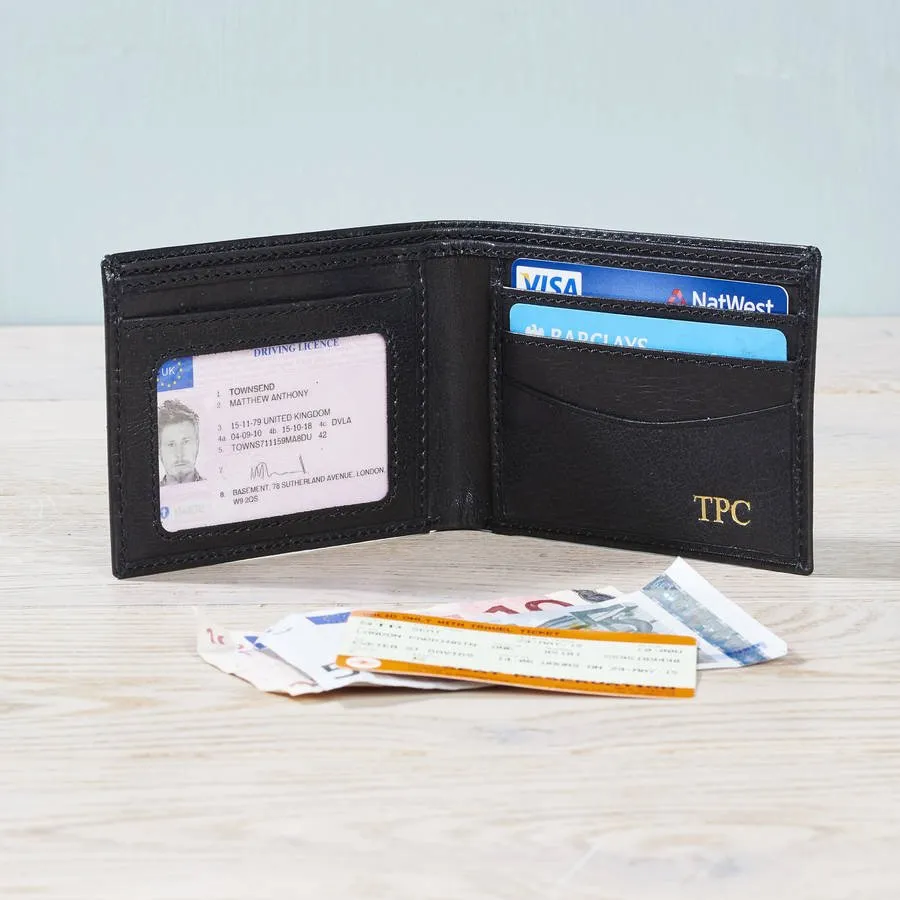 Leather Wallet with Message and Photo Card