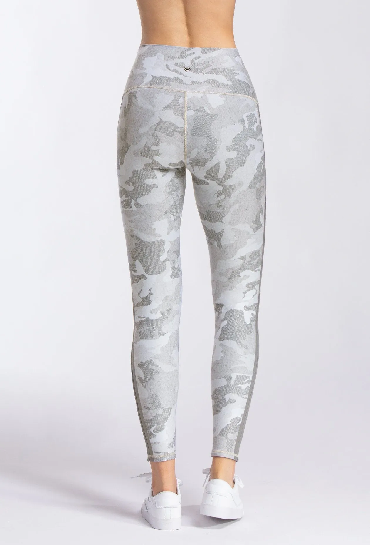 Light Grey Heather Camo Side Stripe Leggings