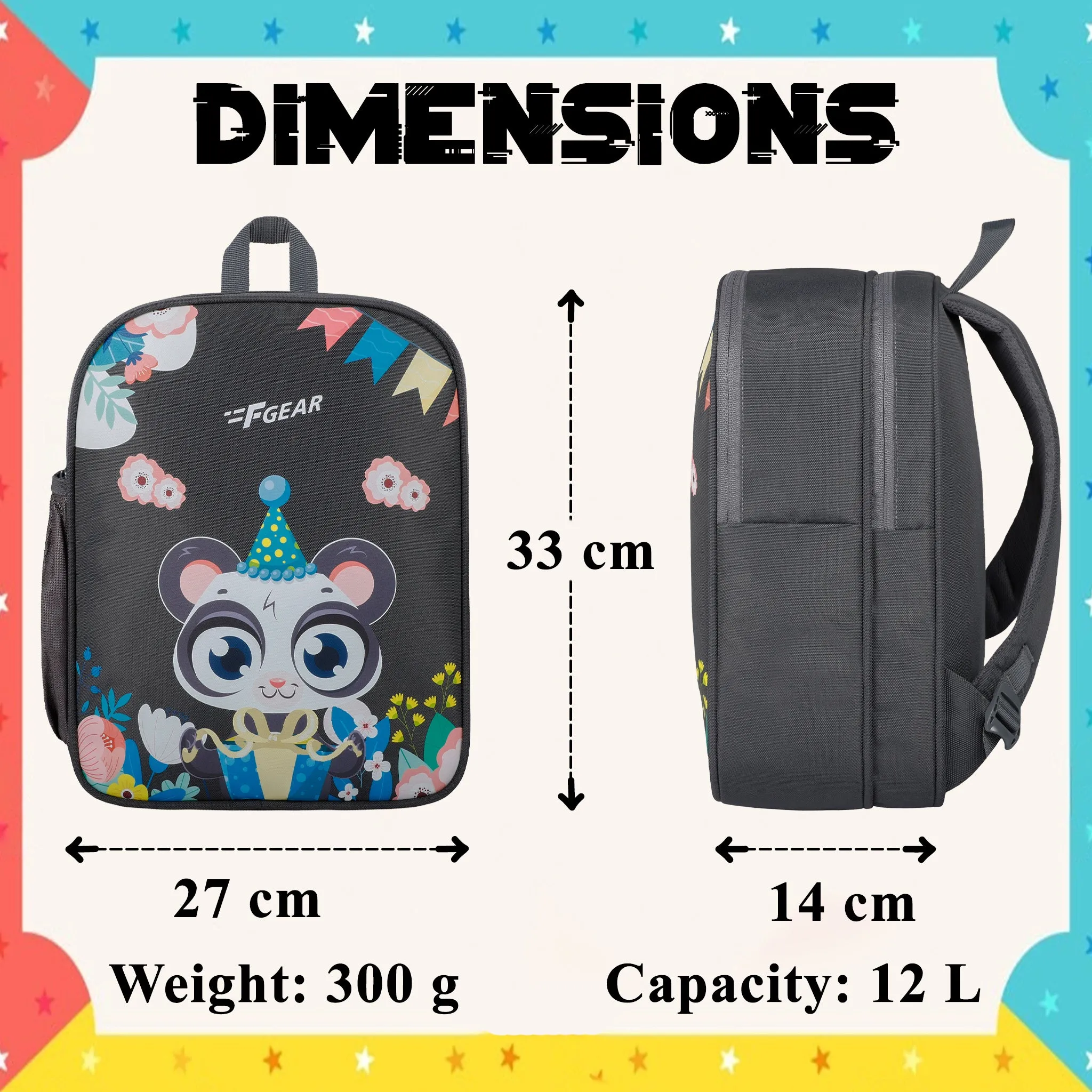 Loris 12L Grey Kids Backpack