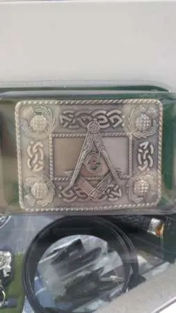 Masonic Kilt Belt Buckle