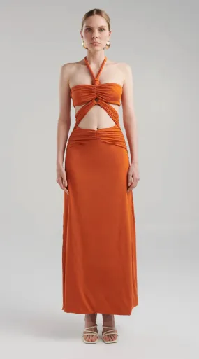 Maygel Coronel - Migramah Dress - Orange Ochre