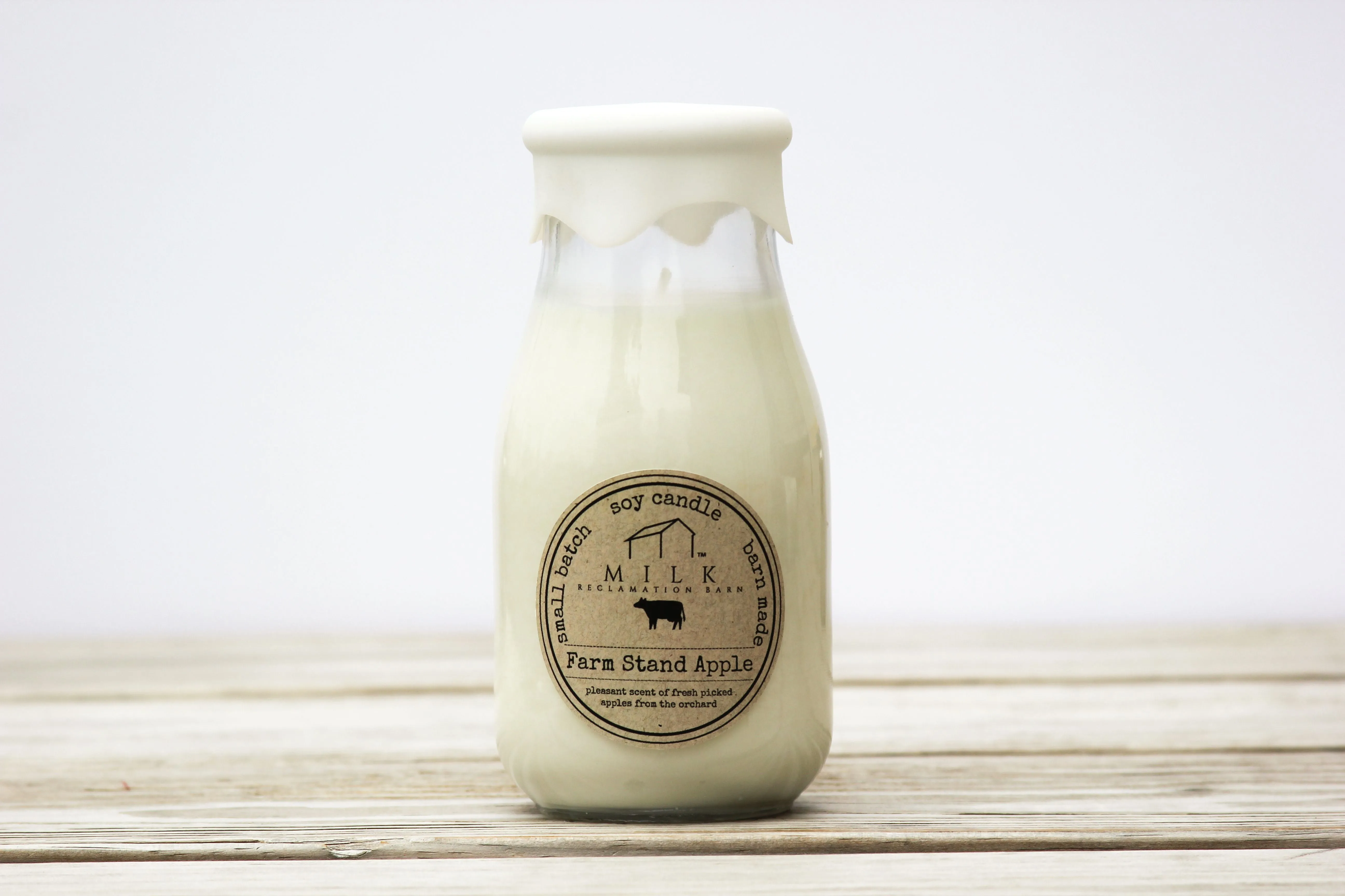 Milk Reclamation Barn Milk Bottle Soy Candles - Coastal Breeze