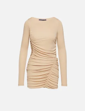 Mini Ruched Jersey Dress