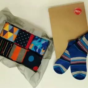 Our selection of impact socks in a box!