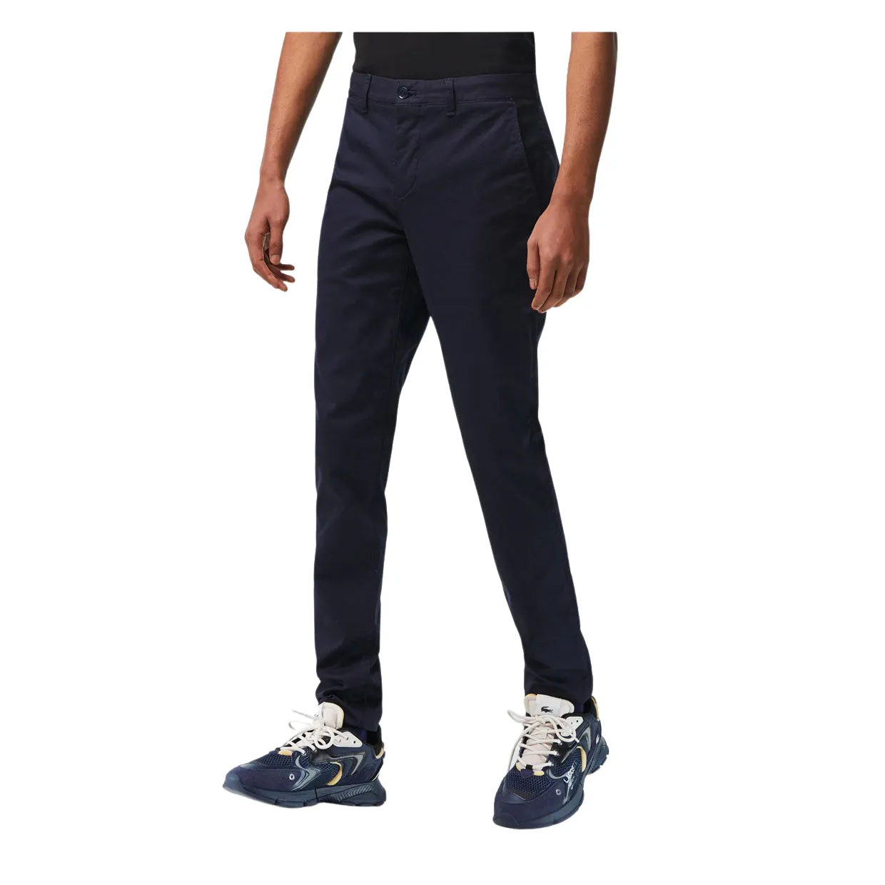 Pantaloni Uomo Lacoste Chino Slim Fit New Classic Blu (HDE)