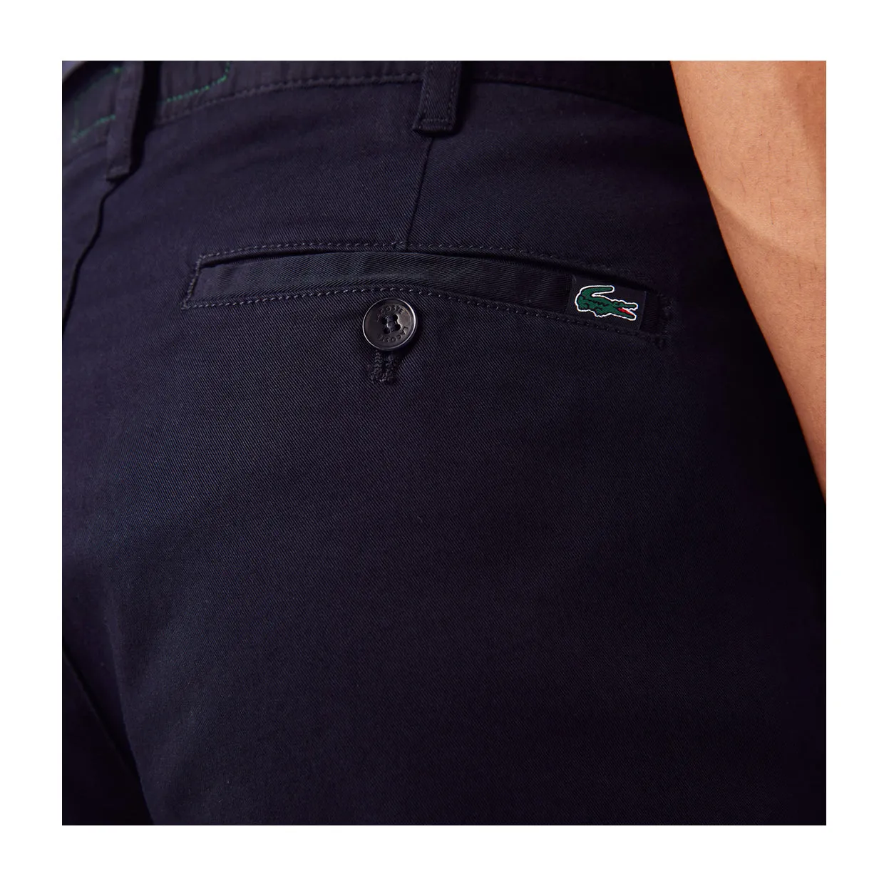 Pantaloni Uomo Lacoste Chino Slim Fit New Classic Blu (HDE)