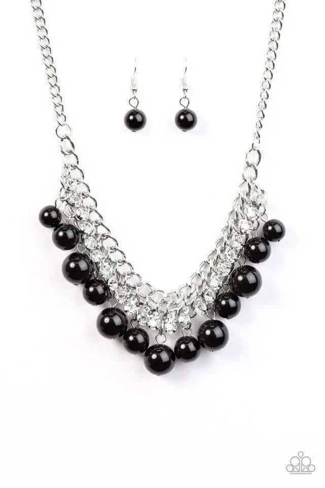 Paparazzi Accessories  - Box Office Bombshell #N720 Box 8 - Black Necklace