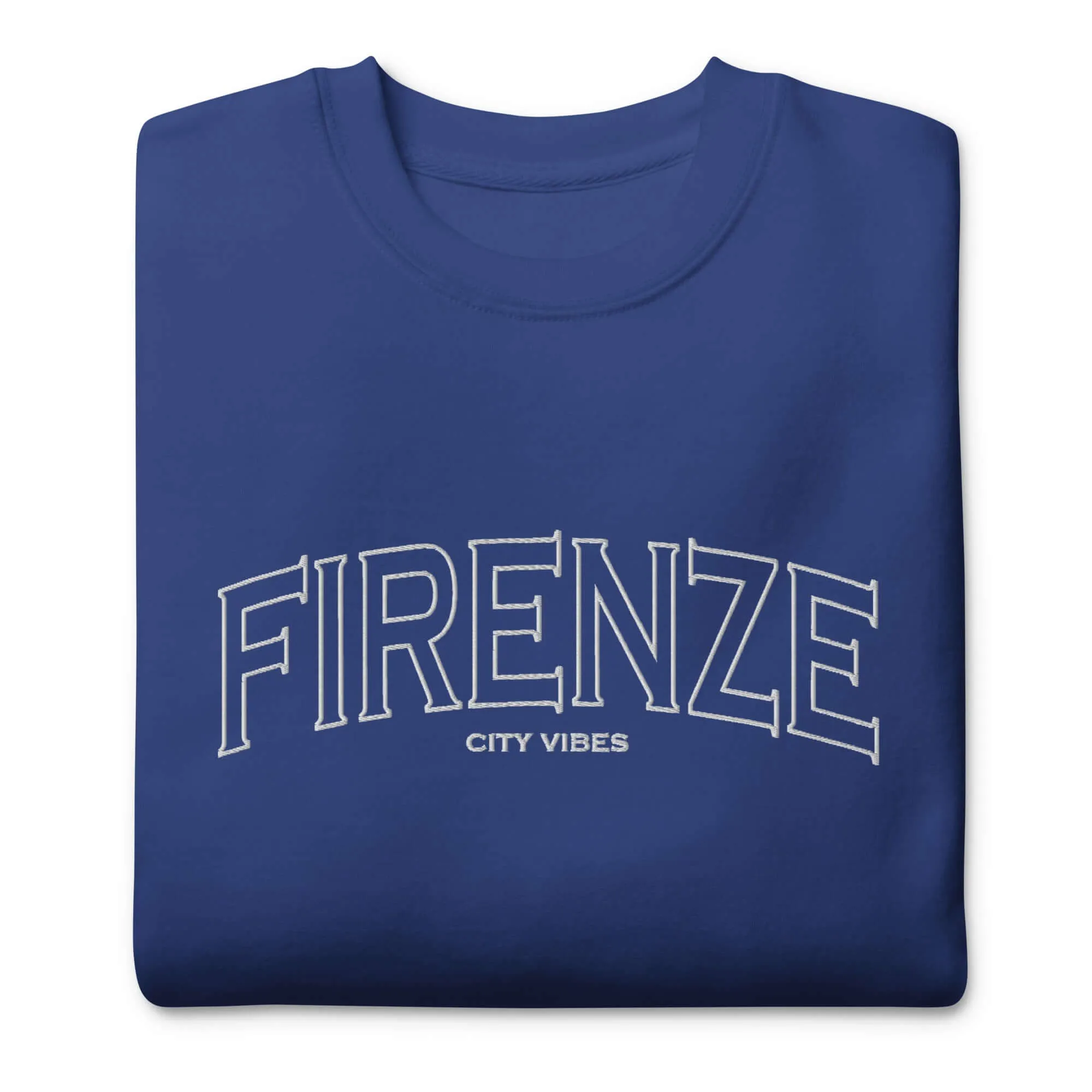 Premium Sweatshirt FIRENZE (Blau/Weiß)