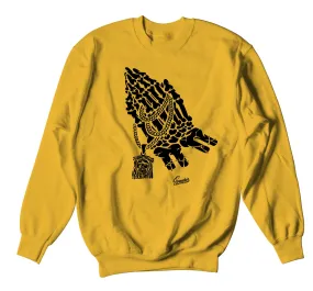 Retro 9 University Gold Praying Hands Sweater