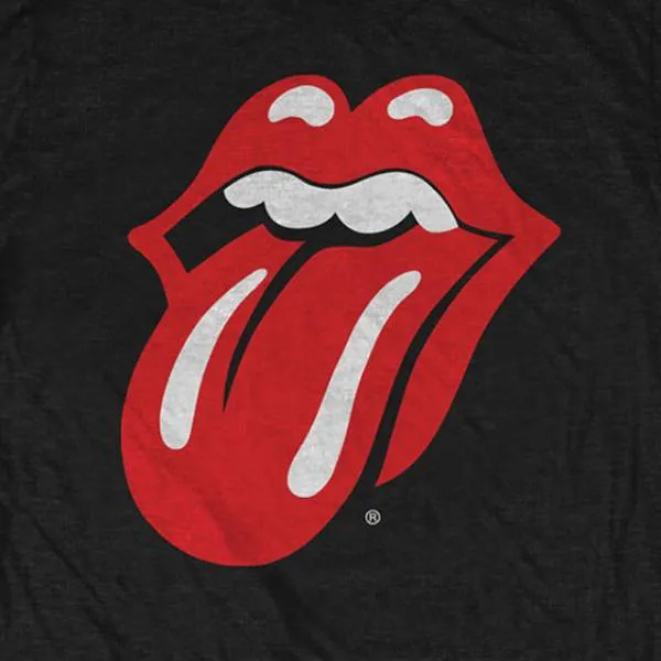 Rolling Stones Adult T-Shirt - Classic Rolling Stones Tongue Logo