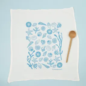 Shells | flour sack tea towel