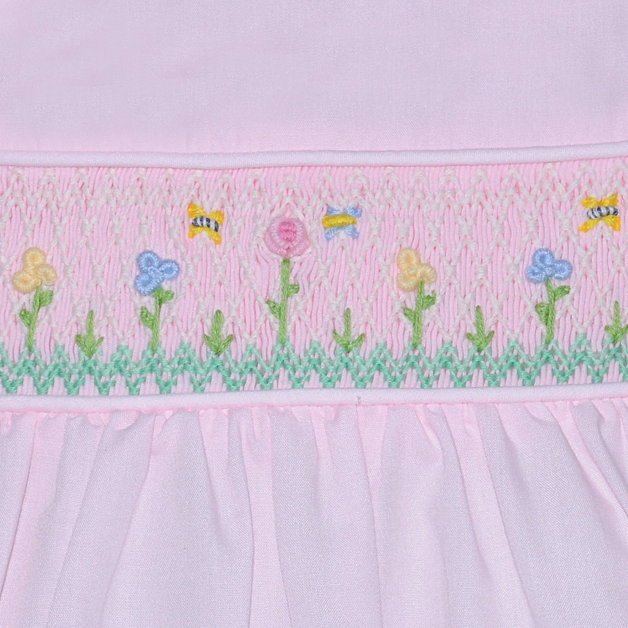 Smocked Dress - Spring Flowers