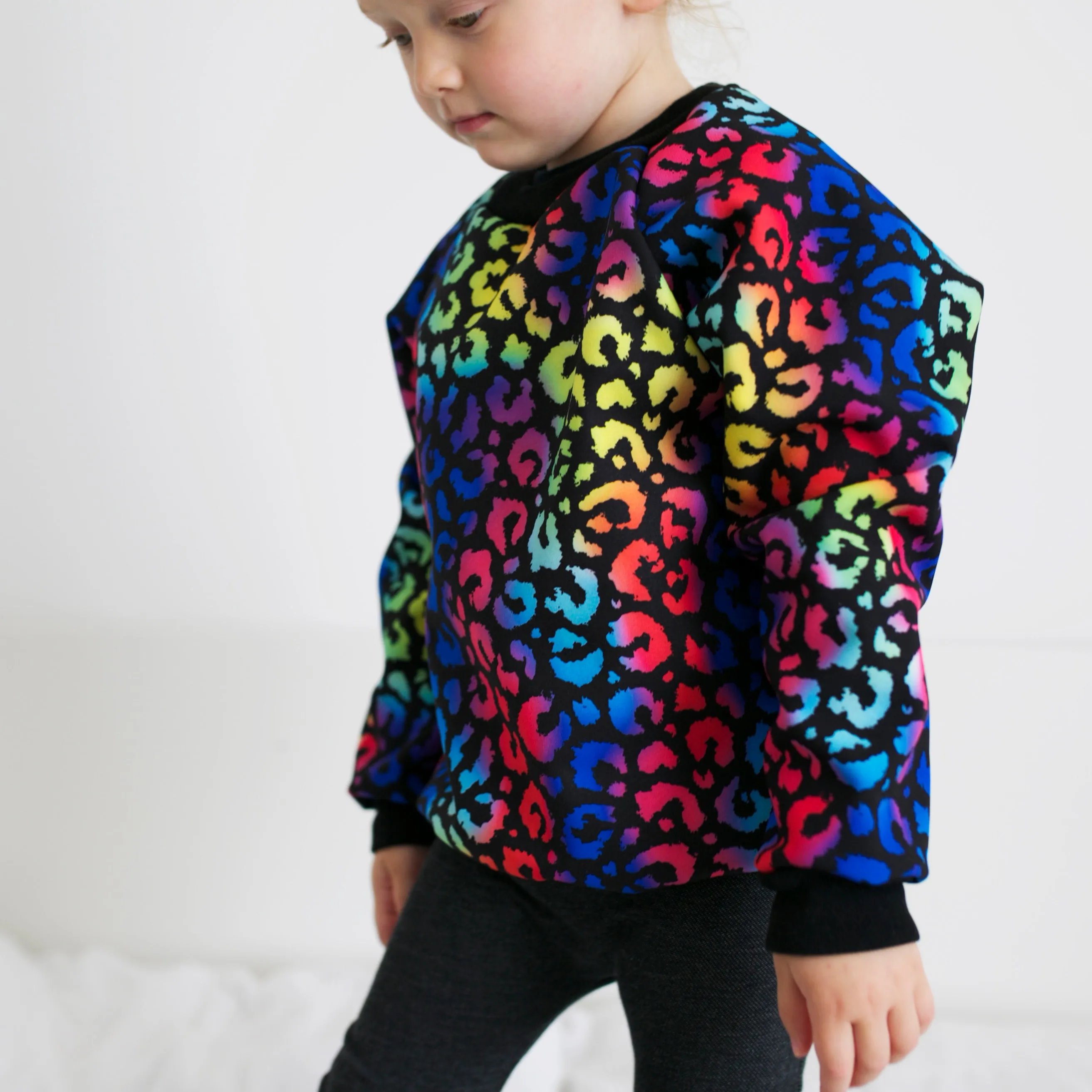 Splash proof leopard sweater