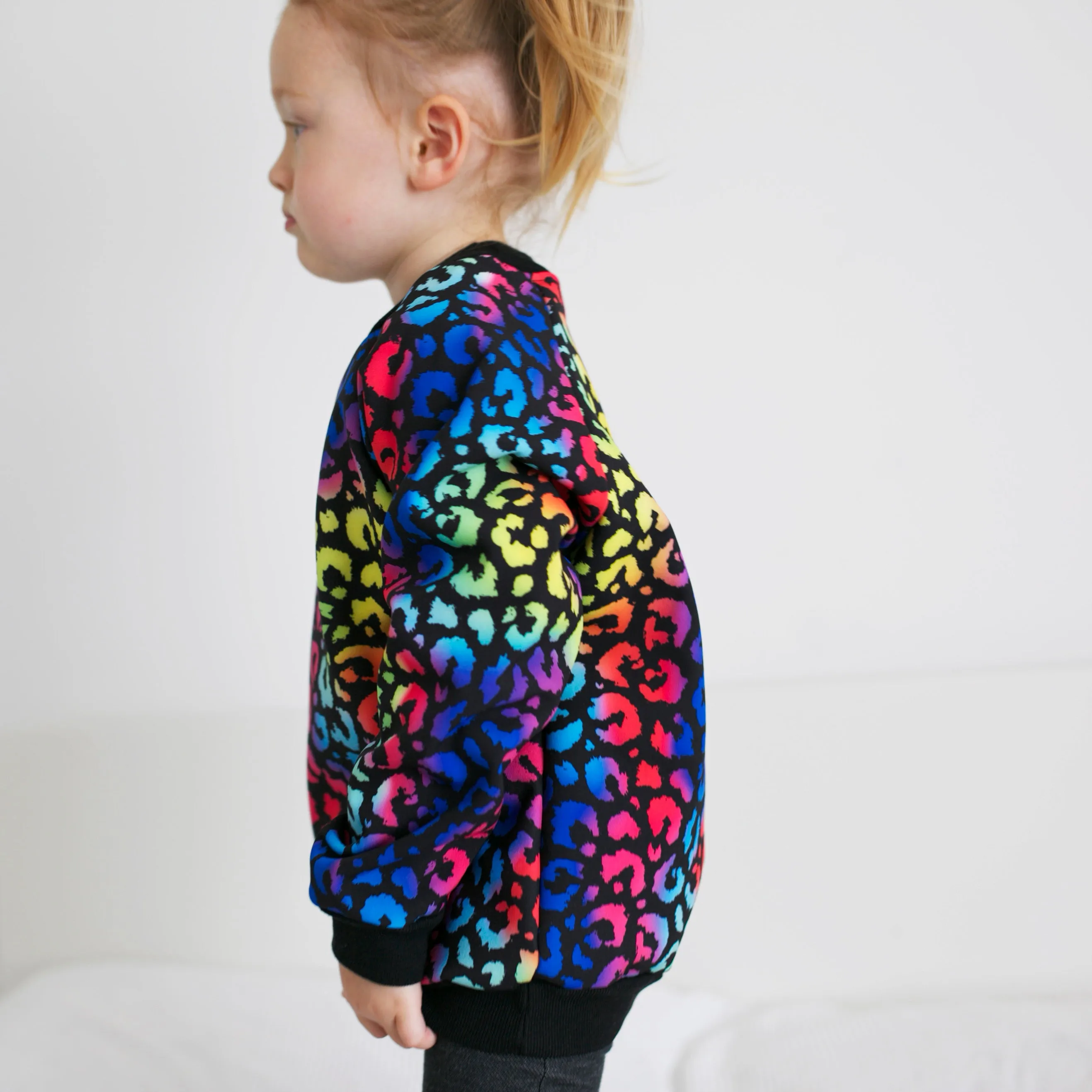 Splash proof leopard sweater