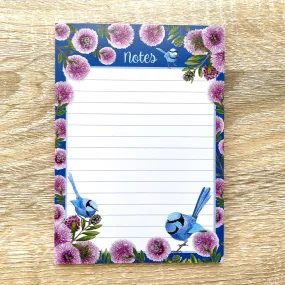 Splendid Blue Wren Note Pad